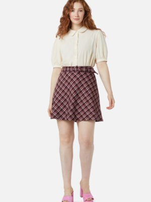 Gina Check A Line Skirt