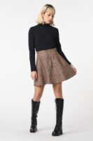 Shiloh Check Skater Skirt