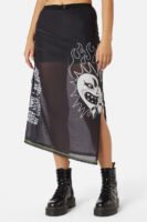 The End Mesh Drawstring Skirt