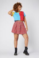 Nah Tartan Pleat Mini Skirt