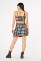 Rainbow Tartan Mini Skirt