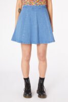 Skater Denim Mini Skirt